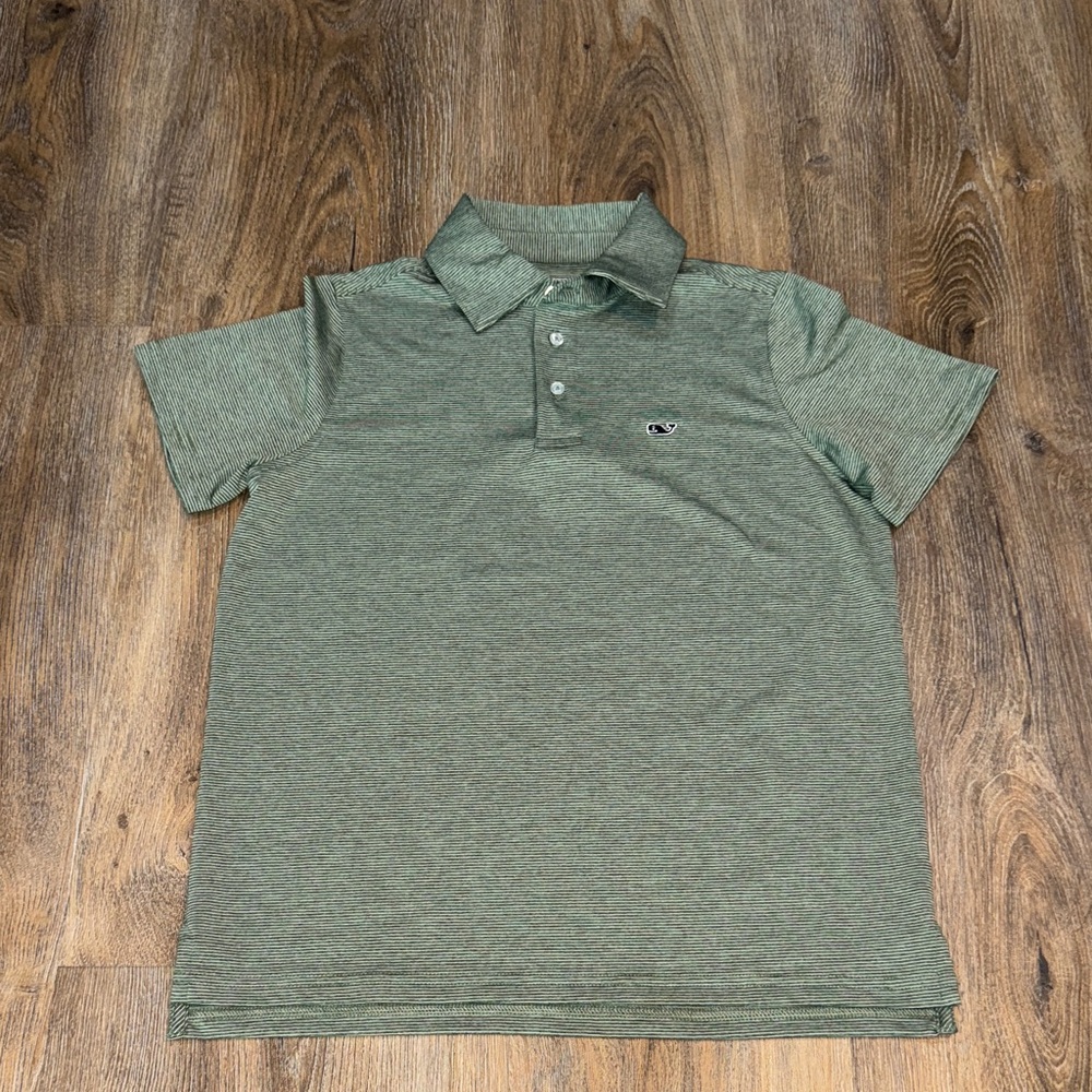 Vineyard Vines Boys Olive Green Polo Shirt